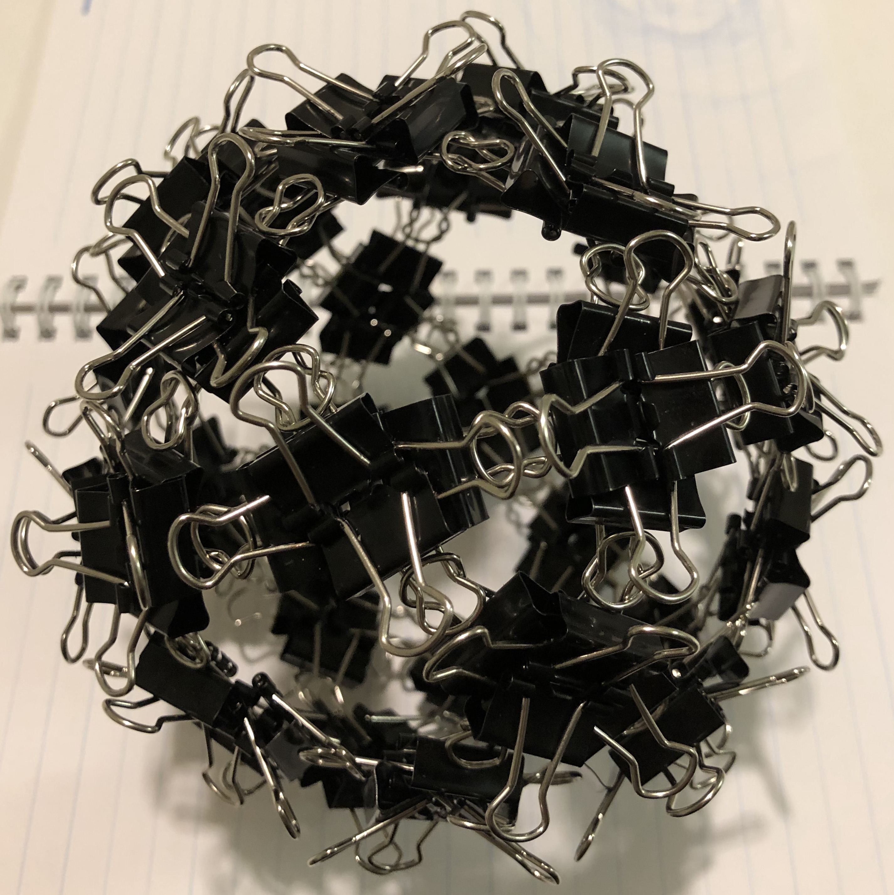 120 clips forming 12 Η-vertices forming icosidodecahedron